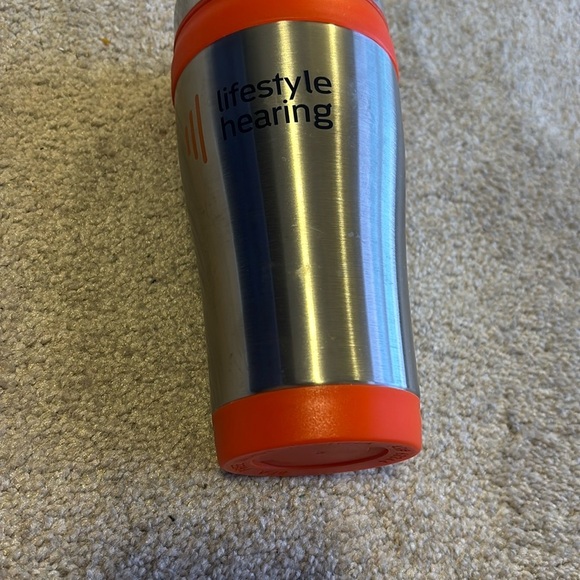 Affordable Fashion Finds Silver and Orange Insulated Drinkware - Picture 1 of 1
